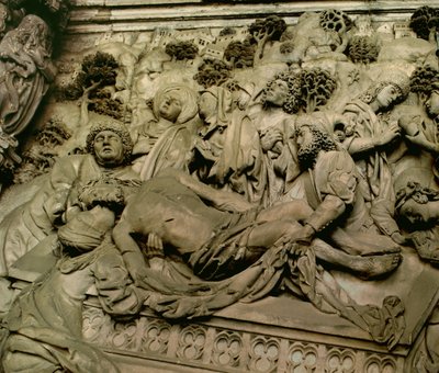Seppellimento di Cristo, (dettaglio) del Memoriale Schreyer, c.1490 da Adam Kraft